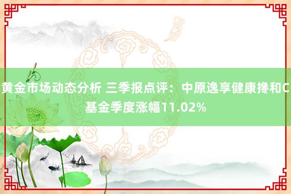 黄金市场动态分析 三季报点评：中原逸享健康搀和C基金季度涨幅11.02%