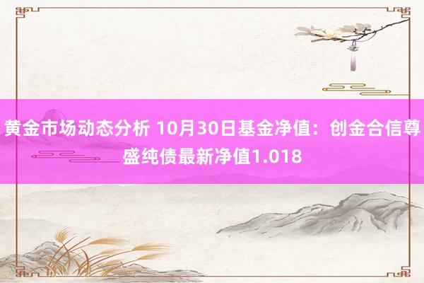 黄金市场动态分析 10月30日基金净值：创金合信尊盛纯债最新净值1.018