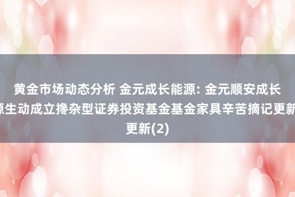 黄金市场动态分析 金元成长能源: 金元顺安成长能源生动成立搀杂型证券投资基金基金家具辛苦摘记更新(2)