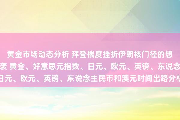 黄金市场动态分析 拜登揣度挫折伊朗核门径的想象！本周最紧要数据来袭 黄金、好意思元指数、日元、欧元、英镑、东说念主民币和澳元时间出路分析