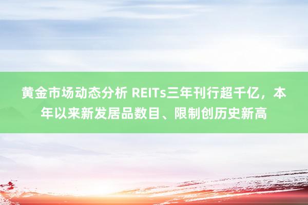 黄金市场动态分析 REITs三年刊行超千亿，本年以来新发居品数目、限制创历史新高