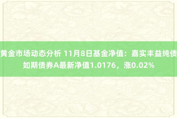 黄金市场动态分析 11月8日基金净值：嘉实丰益纯债如期债券A最新净值1.0176，涨0.02%