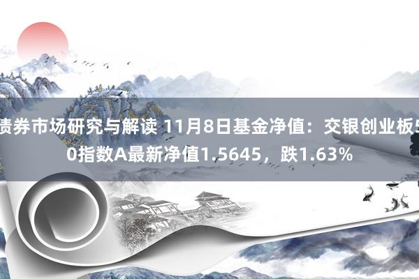 债券市场研究与解读 11月8日基金净值：交银创业板50指数A最新净值1.5645，跌1.63%