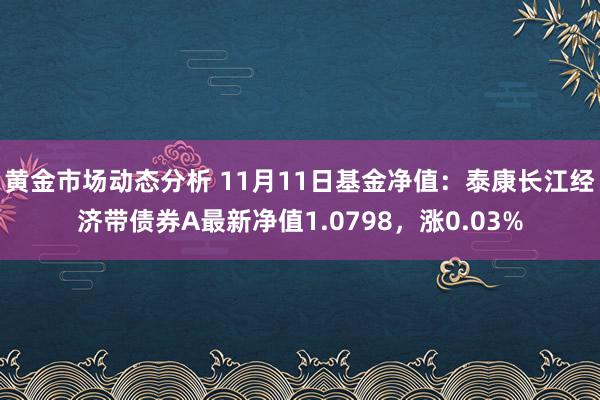 黄金市场动态分析 11月11日基金净值：泰康长江经济带债券A最新净值1.0798，涨0.03%