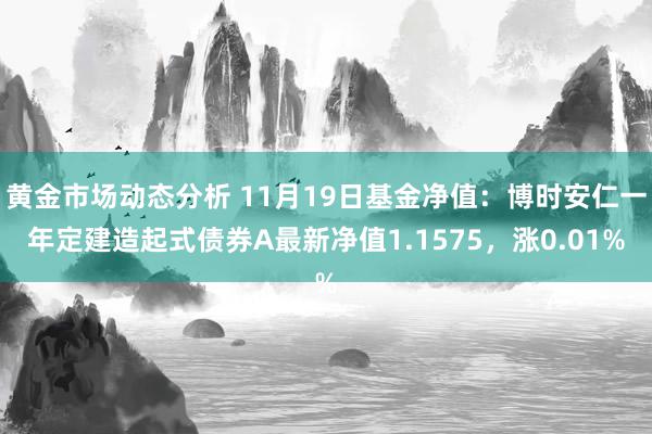 黄金市场动态分析 11月19日基金净值：博时安仁一年定建造起式债券A最新净值1.1575，涨0.01%