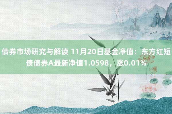 债券市场研究与解读 11月20日基金净值：东方红短债债券A最新净值1.0598，涨0.01%