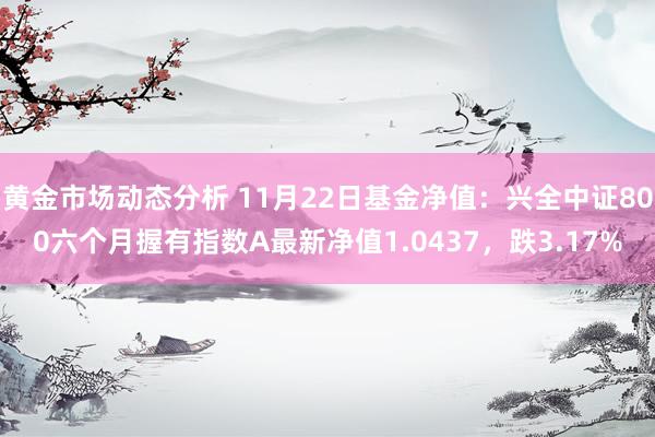 黄金市场动态分析 11月22日基金净值：兴全中证800六个月握有指数A最新净值1.0437，跌3.17%